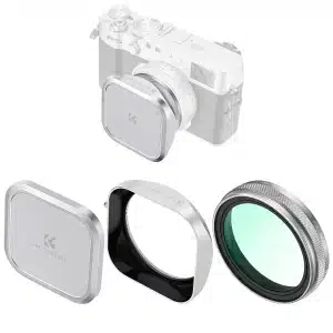 K&F Concept Fuji X100 Lens MCUV Filter Kit with Lens Hood and Lens Caps SKU.2276V1