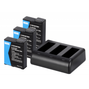 Newell NL5043 Set 3-Ch SDC-USB-C charger and 3x BCX-204 batteries for DJI Osmo Action