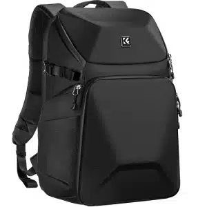 K&F Concept KF13.144 Camera Backpack 20L Large Waterproof with Front HardShell / 15.6" Laptop / Tripod Compartment for Photographers